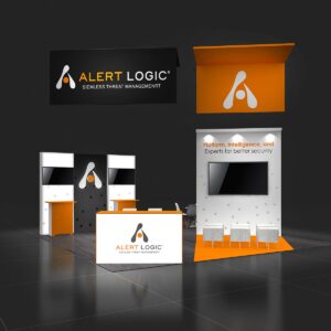 Avant-garde 20x20 trade show rental booth for Las Vegas shows