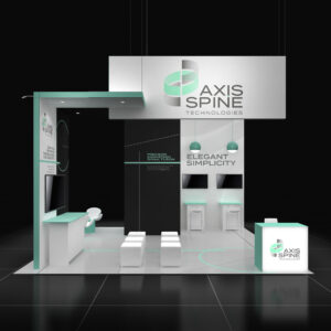 Avant-garde 20x20 trade show rental booth for Las Vegas shows