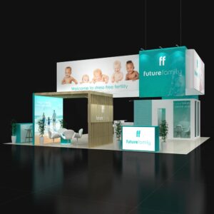 Splendid 30x30 trade show booth rental for Las Vegas Shows