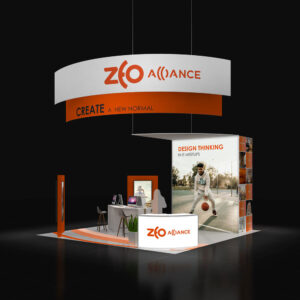 State-of-the-art 20x20 trade show booth designs Las Vegas